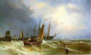 unknow artist Seascape, boats, ships and warships. 143 oil painting on canvas